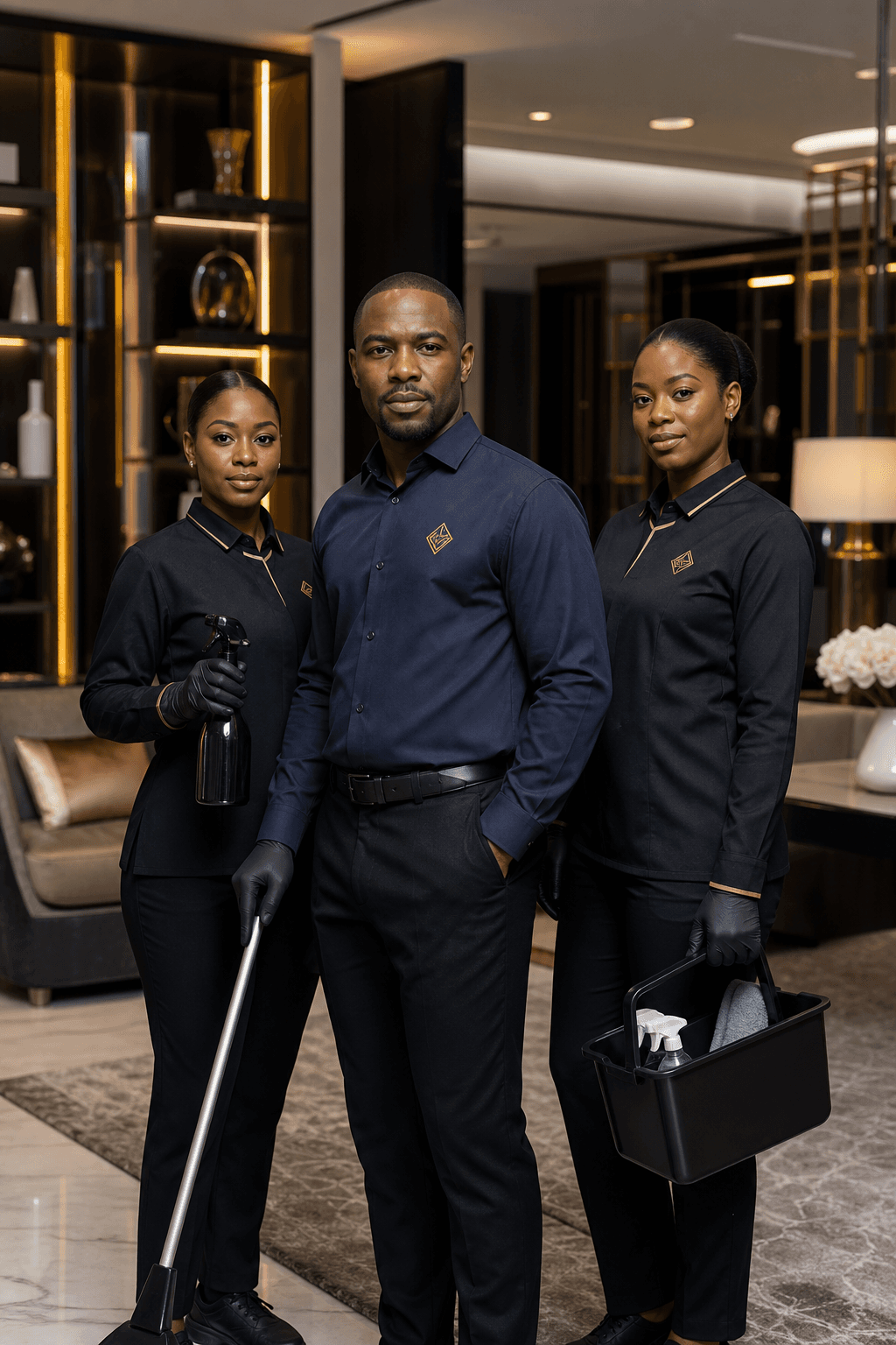 T.Marjode cleaning professionals at work